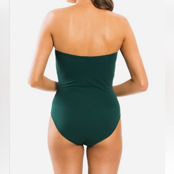JETS Australia Contour Bandeau D-DD swimSuit Emerald Green siz 10. Worn once - Picture 4 of 10